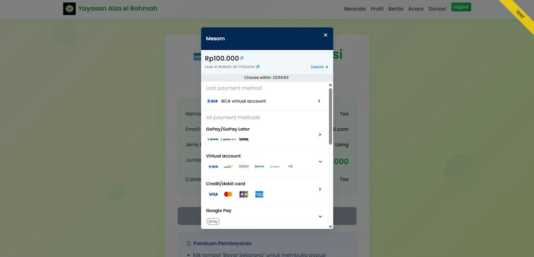 online directory interface